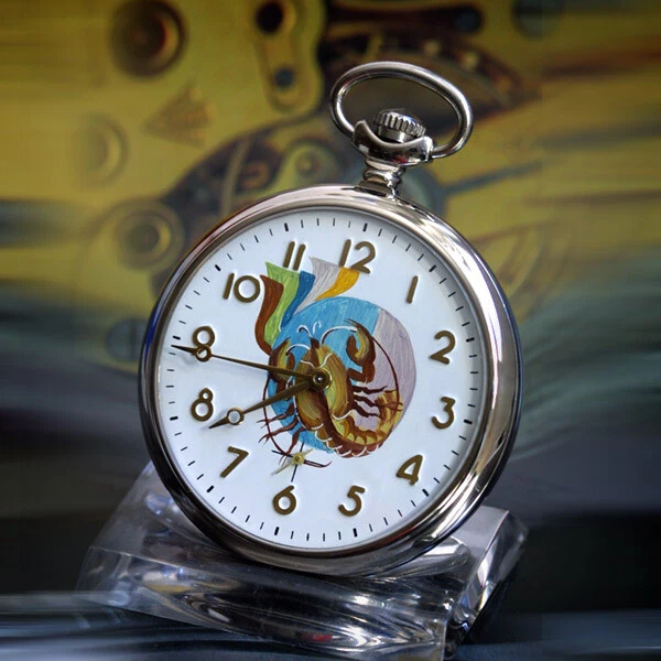 Pocket Watch Zodiac Sign Scorpio Sagittarius Scales Cancer