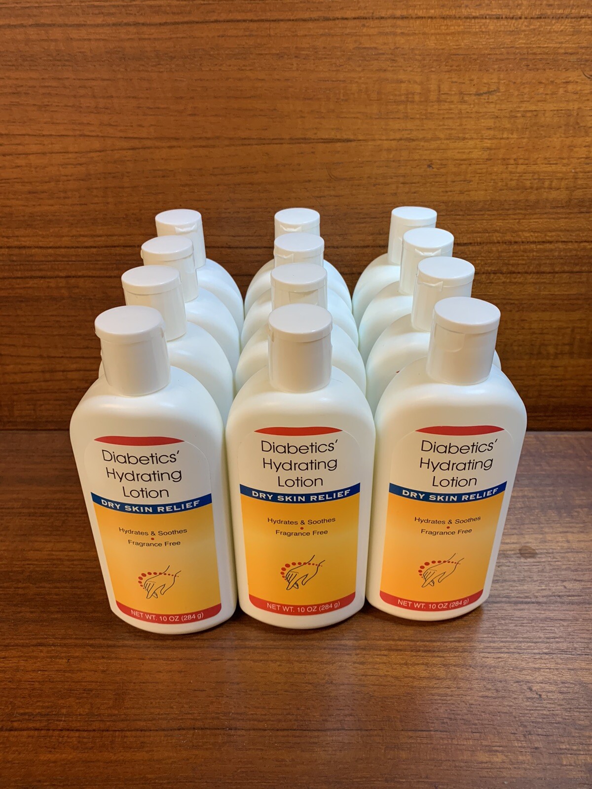 2x Diabetics' Hydrating Lotion 10 oz. Bottles For Dry Skin Relief Fragrance Free