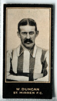 Tabakkarte, Smith, FOOTBALLERS, Football, 1912, W Duncan, St Mirren, #78