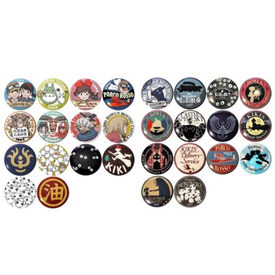 MOVIC Studio Ghibli Button Badge/Character Badge Collection 14 Pieces JAPAN NEW