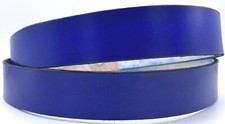 BLUE RETRO PUNK 100% GENUINE COWHIDE LEATHER JEANS BELT USA MADE