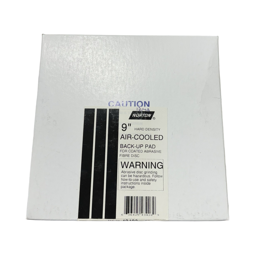 Norton 9" Hard Density Air-Cooled Back-Up Pad for Coated Abrasive Fiber Disc