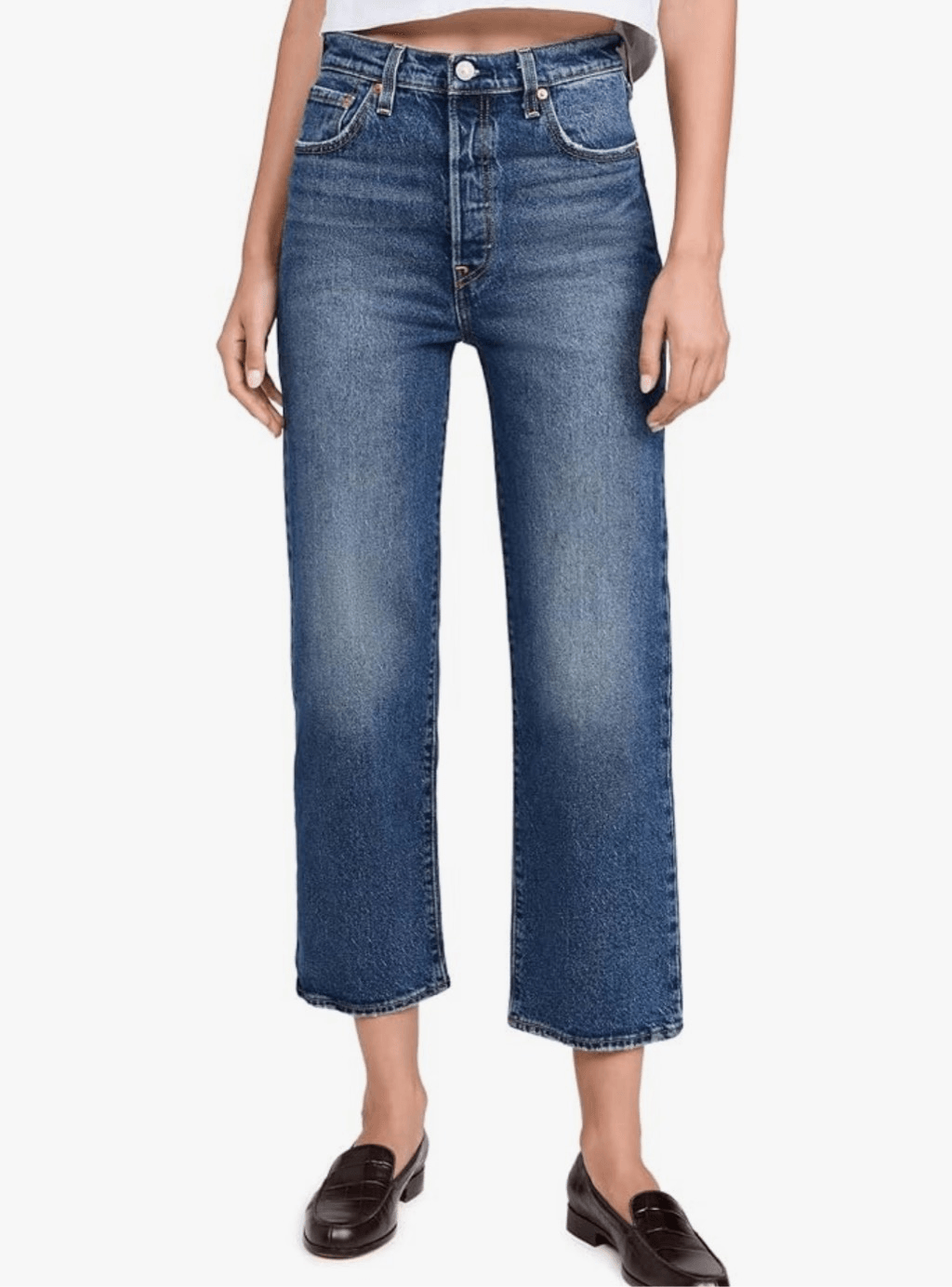 Levis Ribcage Ankle Straight Jeans in Size 28 for Women