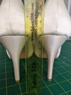 Gorgeous Ivory Satin 4" Platform Heels, Never Worn, Size 41/8-8.5 — photo 5