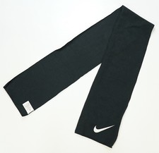 Rare Vintage NIKE Swoosh Fleece Winter Snow Scarf 90s 2000s White Tag Black OSFA