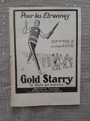 Alte Pressewerbung Gold Starry von 1923 - Old paper advertisement  