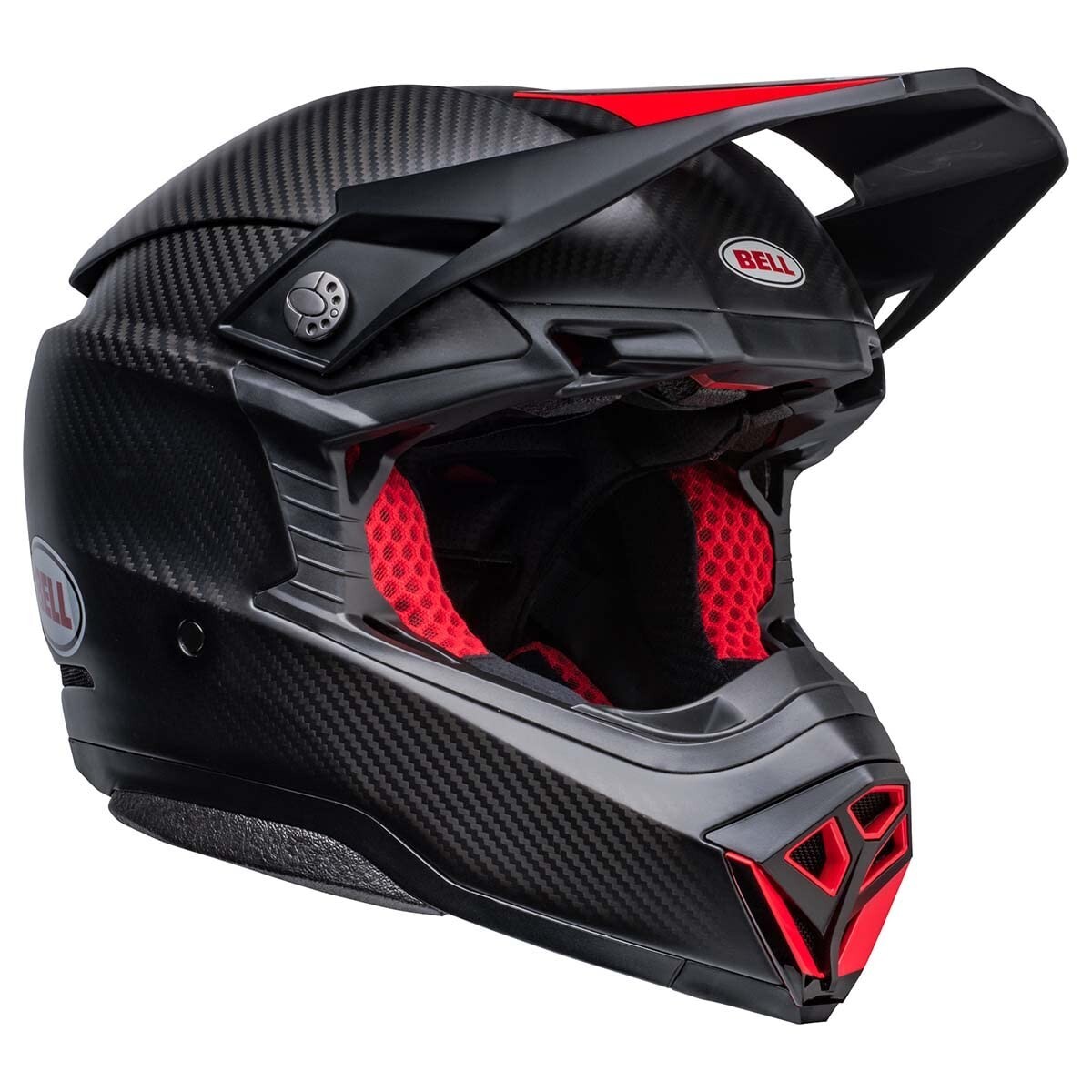 BELL Moto-10 Spherical MIPS Helmet Satin Gloss Black/Red Size Large - 7156441