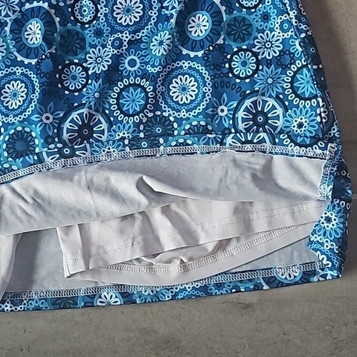 Blue Patterned Sports Skort Large - Picture 3 of 7