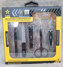 US Army Deluxe Mens Grooming Kit With Case Gift Set New In Box