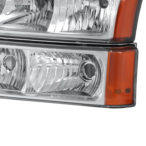 For 2003-2006 Chevy Silverado 1500 2500 HD 3500 Chrome Housing Headlights - 第 11/18 張圖片