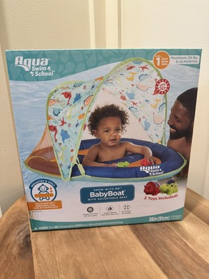 Swim School Grow-with-Me Baby Boat Float Swimming Pool Floating Inflatable NEW 