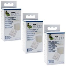 Sparpack für Edge Filter = 3 x Nachfüllset Fluval Schaumstoff und Biomax A1389