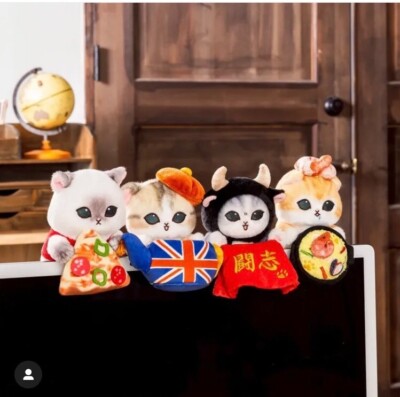 mofusand グッズ21点セット ぬいぐるみなど mofusand Mofumofu-Journey Desktop Plush Toy Pizza-Nyan Hanging Cat
