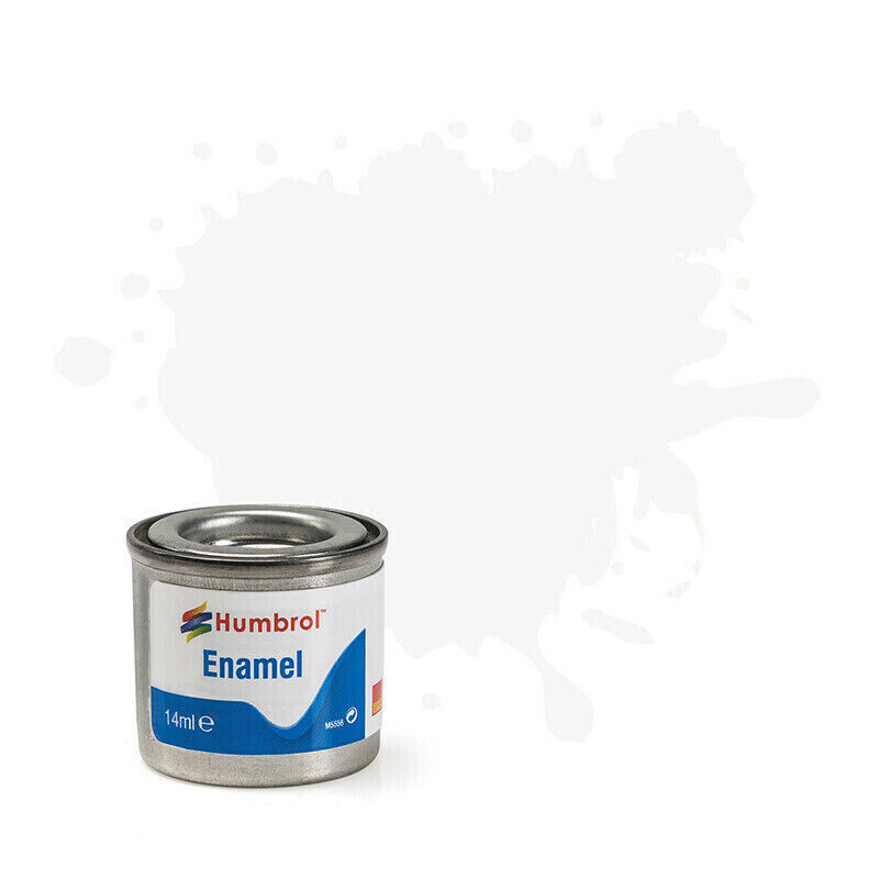 Humbrol - 34 BLANC MAT white matt enamel émail peinture 14ml réf AA0374