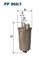 Filtron PP 966/1 Kraftstofffilter Passend FüR Fiat