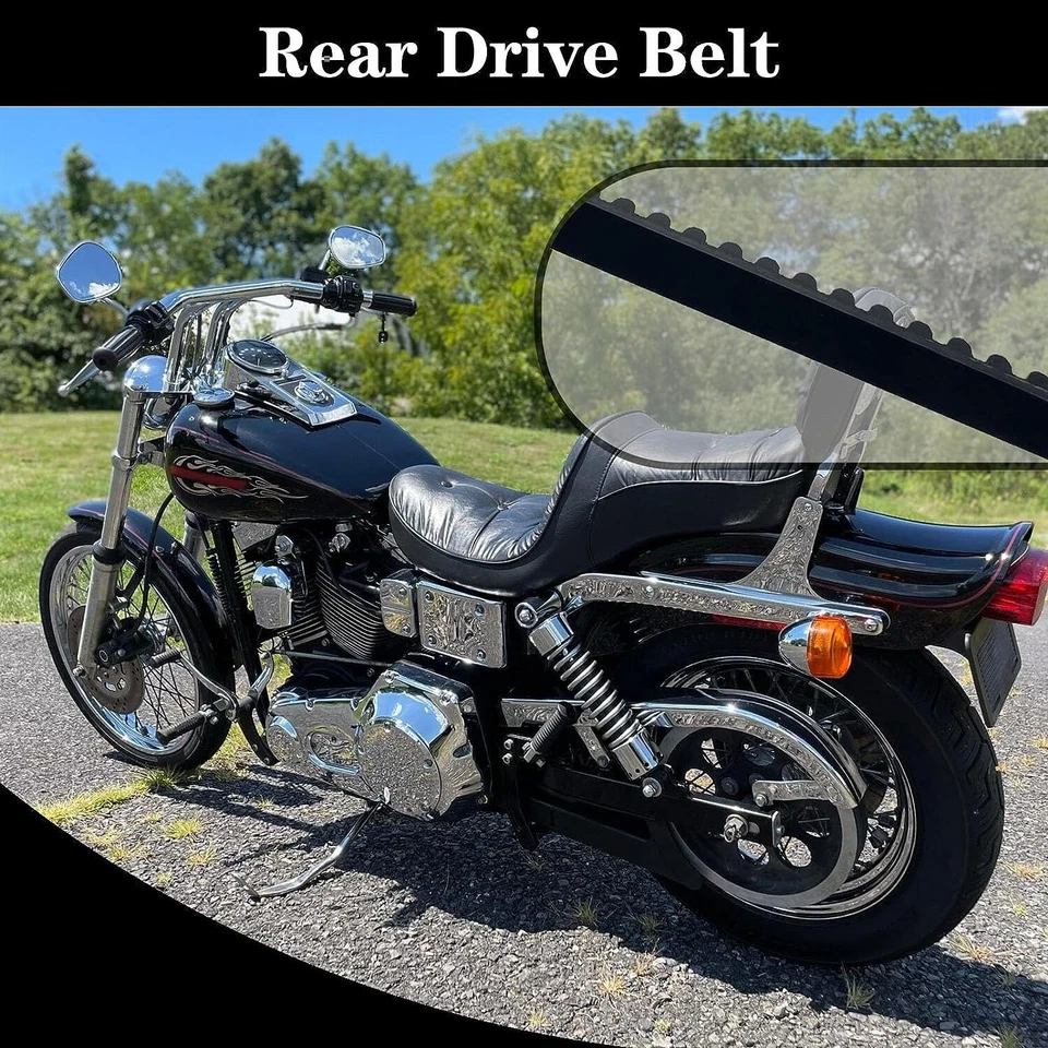 133T 1-1/2" CINTO DE TRANSMISSÃO TRASEIRO HARLEY DYNA FXD SUPER GLIDE FXDL FXDWG REPL 40015-90 - Imagem 2 de 4
