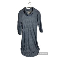 Anthropologie Saturday Sunday Heather Blue Cowl Neck Casual dress, S