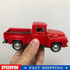 Vintage Metal Red Classic Rustic Pickup Truck Home Table Ornament Hot Prof K9G4