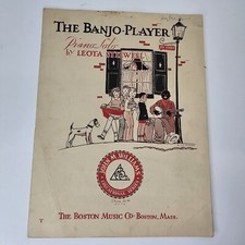 &ldquo;The Banjo-Player&rdquo; (1932) Vintage Sheet Music by Leota Stilwell