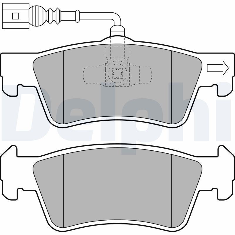 Kit plaquettes de frein VW Touareg 2.5 et Multivan T5 2.5 TDI