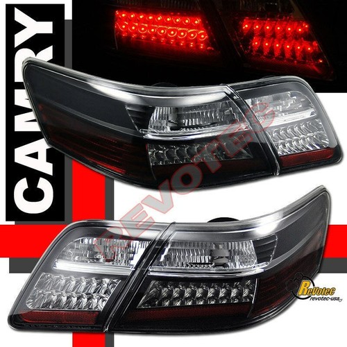 Black CCFL Halo Projector Headlights & LED Tail Lights For 07 08 09 Toyota Camry - Picture 5 of 6