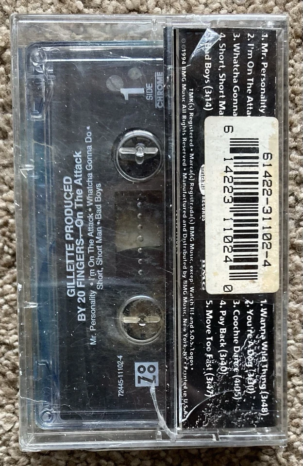 Gillette - On The Attack (Cassette P/A 1994) NEW OLD STOCK STILL SEALED - Image 2 of 3