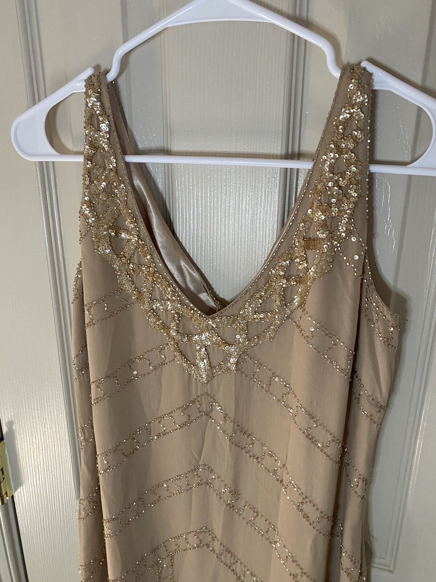 bloomingdales beaded dress Sequin Dress Bloomingdale's Maxi Dresses BEAUUT Embellished Sequin Beaded Maxi Dress With Sleeves In Mid Night Blue At Nordstrom, Size