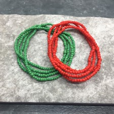 2 PC Handcrafted Waist Beads Jewelry African Bohemia Bracelets Anklet New 4687