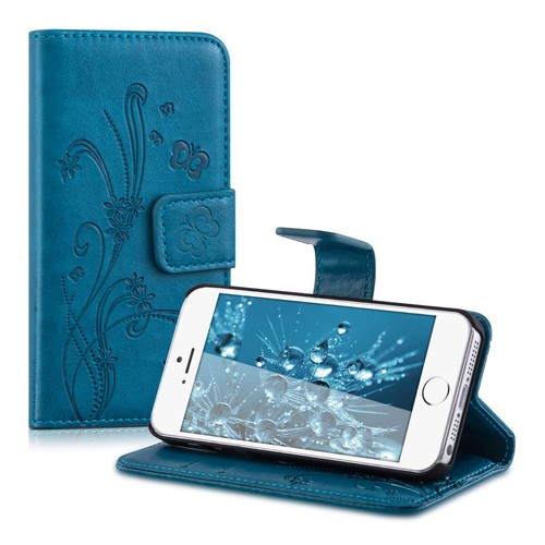 Coque portefeuille pour Apple iPhone SE 1.Gen 2016 iPhone 5 iPhone 5S avec - Zdjęcie 8 z 8