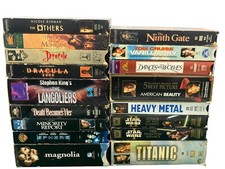 Lot of 17 Vintage Action, Drama VHS Tapes 1970s 80s 90s Y2K