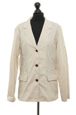 Closed Womens Blazer Jacket Joel L Beige Light Beige Lightweight Single Breasted Cotton NEW