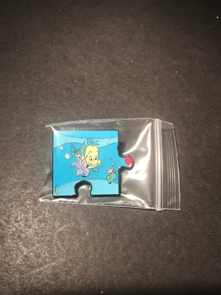 Disney Loungefly Little Mermaid Flounder Puzzle Blind Mystery Box Pin