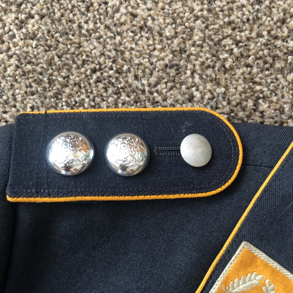 Vintage German Airforce Dress Jacket Size 39” Blue Militaria See Description - Image 3 of 4