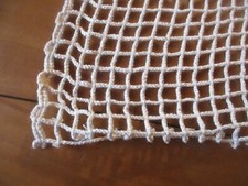 Coupon de tissu ancien beige ameublement maille filet rideau 164 x 217 cm
