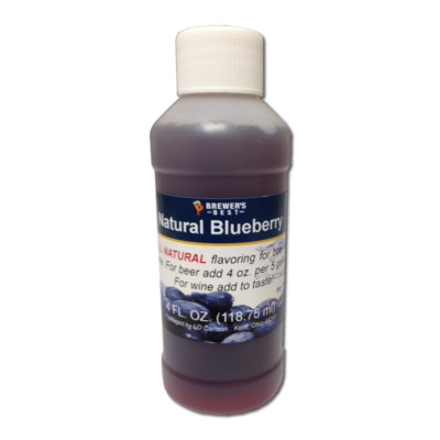  Brewers Best Natural BLUEBERRY Flavoring Fruit Flavors for Beer & Wine
