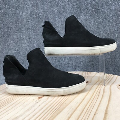 Steve Madden Boots Womens 8.5 M Canares Sneakers Bootie Black Leather Slip On
