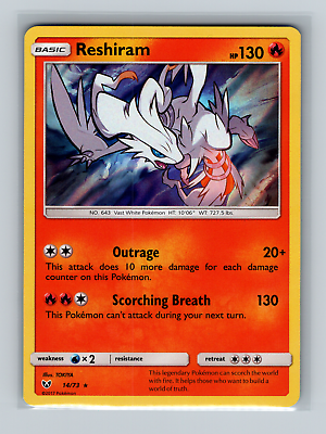 Reshiram - 14/73 - Holo Rare - Pokemon Singles » Sun & Moon