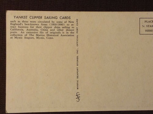 Yankee Clipper Sailing Cards replica "David Crockett" - Bild 4 von 4