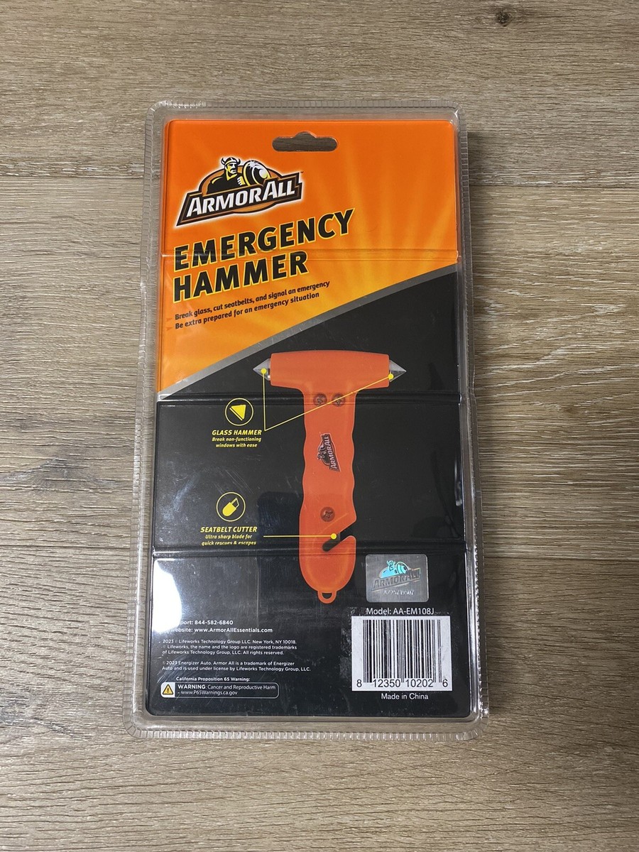 NEW Armor All Emergency Glass Breaker / Window Hammer w