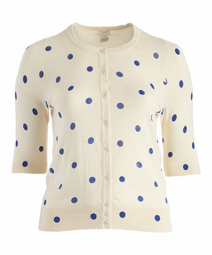 3er Pack leichte Strickjacke Damen Übergröße gepunktet Größe: 1XL - Bild 2 von 5