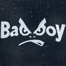 Bad Boy Funny White Car Laptop Decal Vinyl Sticker Colour Choice