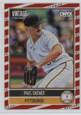 2026 Onyx Vintage Red & White Stripes 13/50 Paul Skenes #OV-PASK 0j81