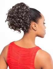 Foxy Silver DS06, PONYTAIL, Short, Curly, Big Curl, Easy to use, Light