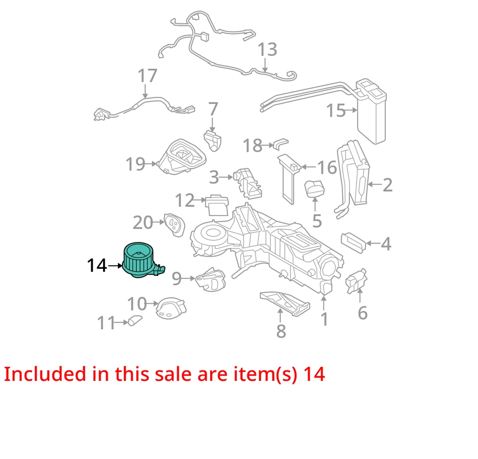 Motor soprador CA 2010 Ford F250 Super Duty aquecedor fabricante de equipamento original 115K milhas - LKQ411842769 - Imagem 4 de 4