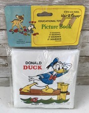 *NEW* Vintage Danara Plastic Baby Bath Book Walt Disney Mickey Mouse Donald Duck
