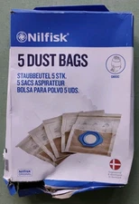 Nilfisk Advance Vacuum Bags Box of 5 Damaged Box