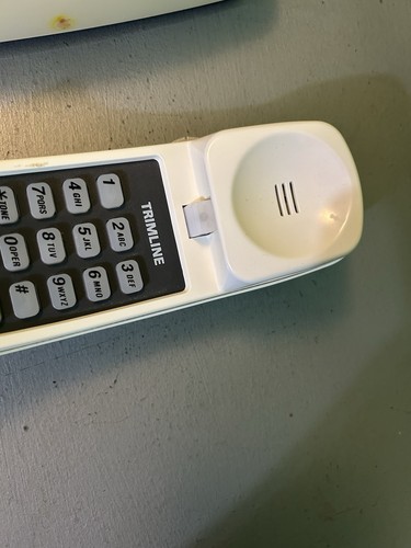 Teléfono de casa AT&T Trimline 210 vintage crema botón pulsador pared/escritorio *sin cable* - Imagen 13 de 15