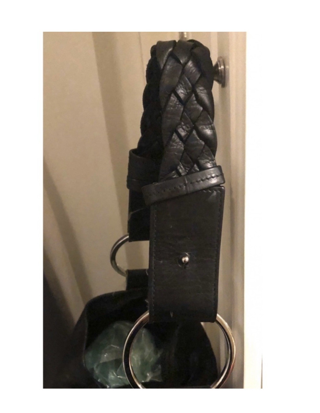 Givenchy Black Leather Intentionally Distressed H… - image 11