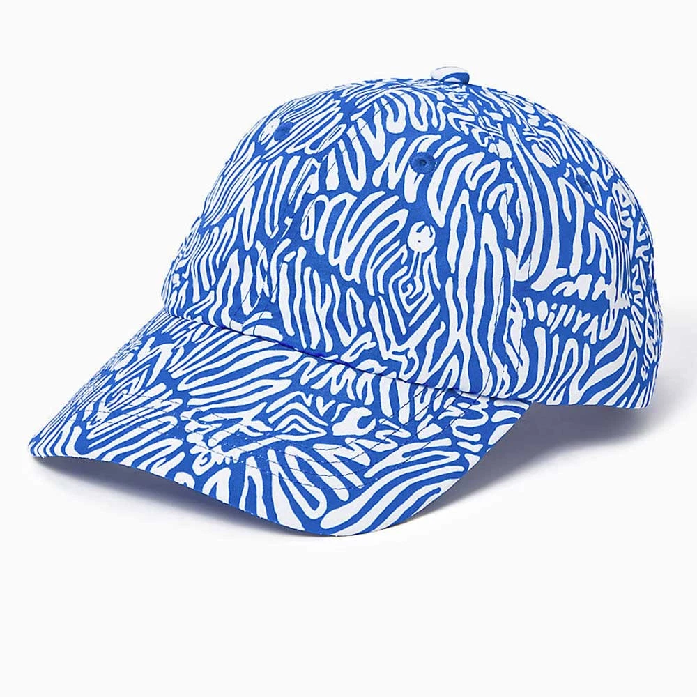 Lilly Pulitzer Run Around Hat kaleidoscope coral print NWOT Lilly Pulitzer Hats for Women | eBay main image 2
