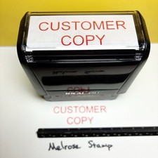 Customer Copy Rubber Stamp Red Ink Self Inking Ideal 4913